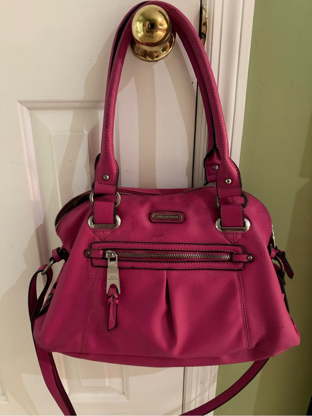 Dana Buchman Hot Pink Shoulder Satchel